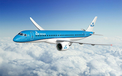 Nový Embraer E195-E2 v barvách KLM (foto: Embraer)