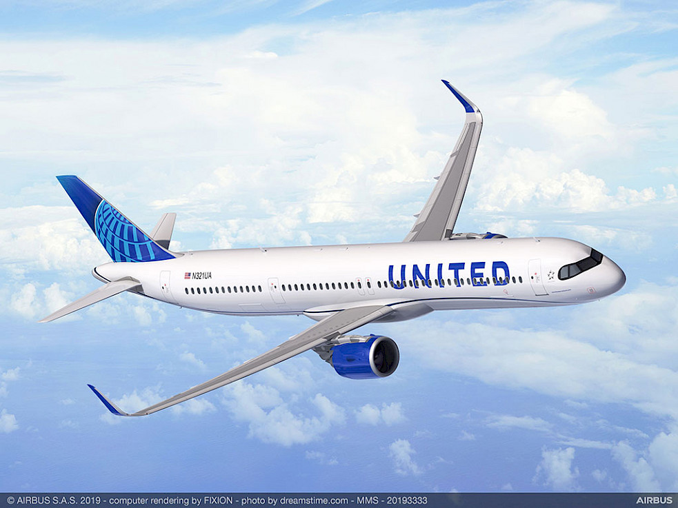 United Airlines - Airbus A321XLR (foto: Airbus)