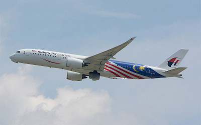 V současnosti mají Malaysia Airlines ve své flotile šest letadel Airbus A350-900 (foto: Masakatsu Ukon/Wikimedia Commons - CC BY-SA 2.0)