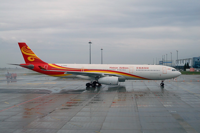 Hainan Airlines poprvé v Praze (foto: autor)